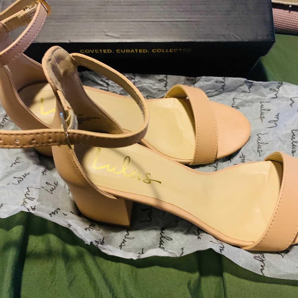 Harper Almond Ankle Strap Heels